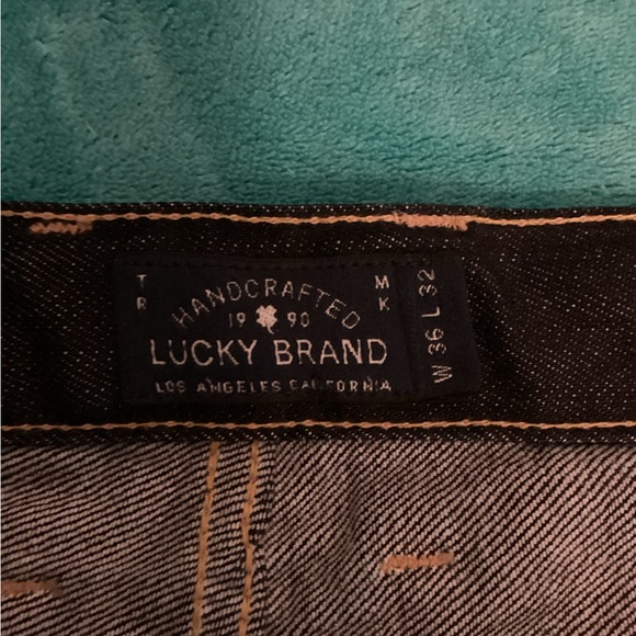 LUCKY BRAND  VINTAGE STRAIGHT JEANS SZ 36x32 - Picture 5 of 8